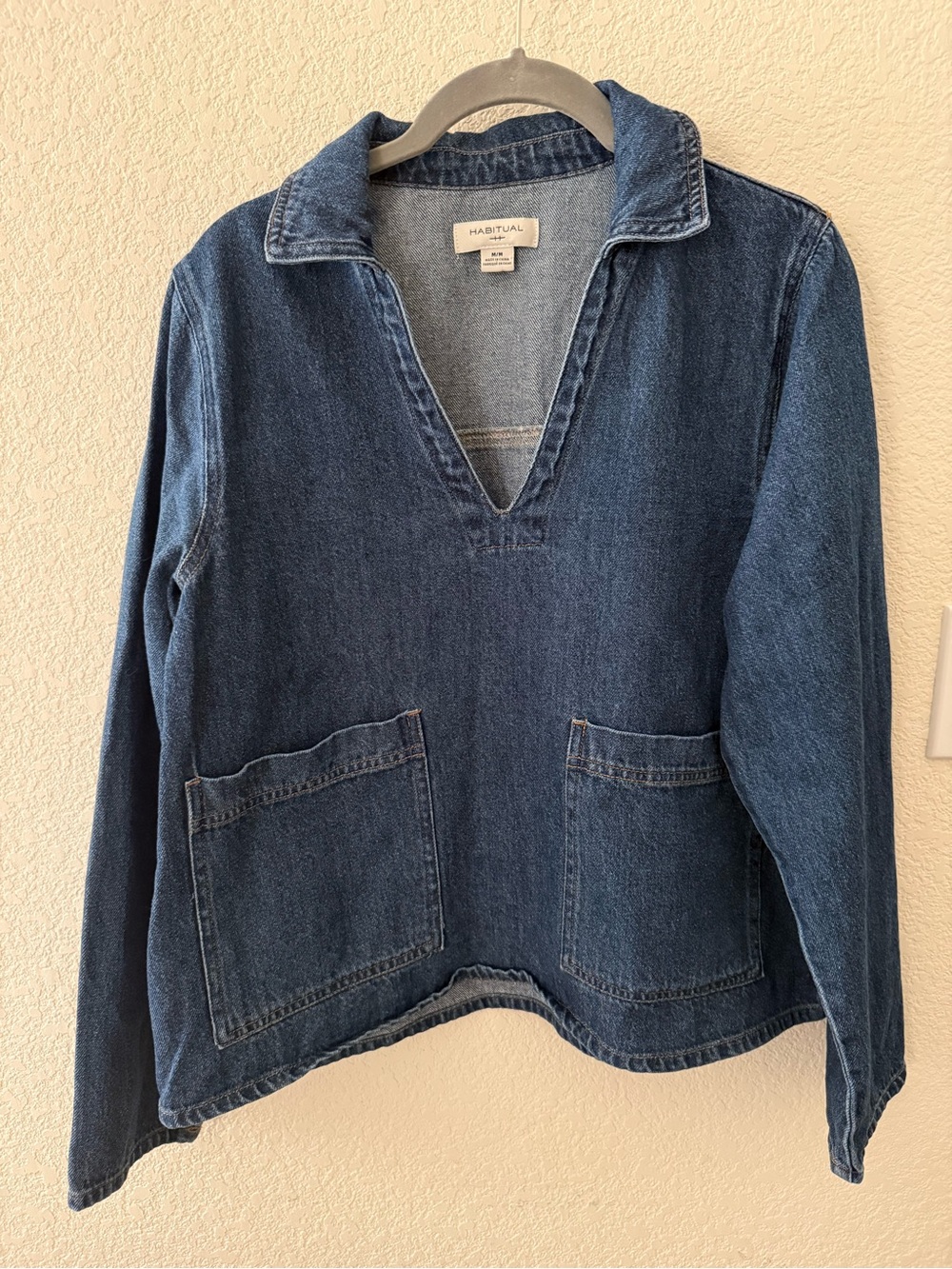 Habitual Dark Wash Denim top
